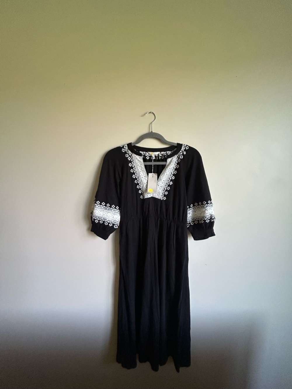 Boden Embroidered V-Neck Midi Dress - Women - Picture 3 of 4